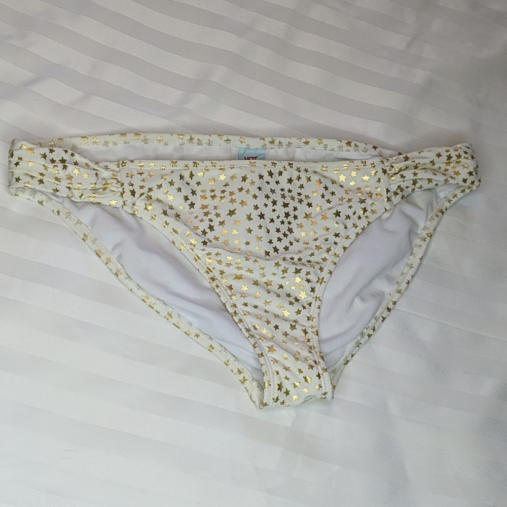 Hot Water Bikini Bottom Cream W/ Stars XL